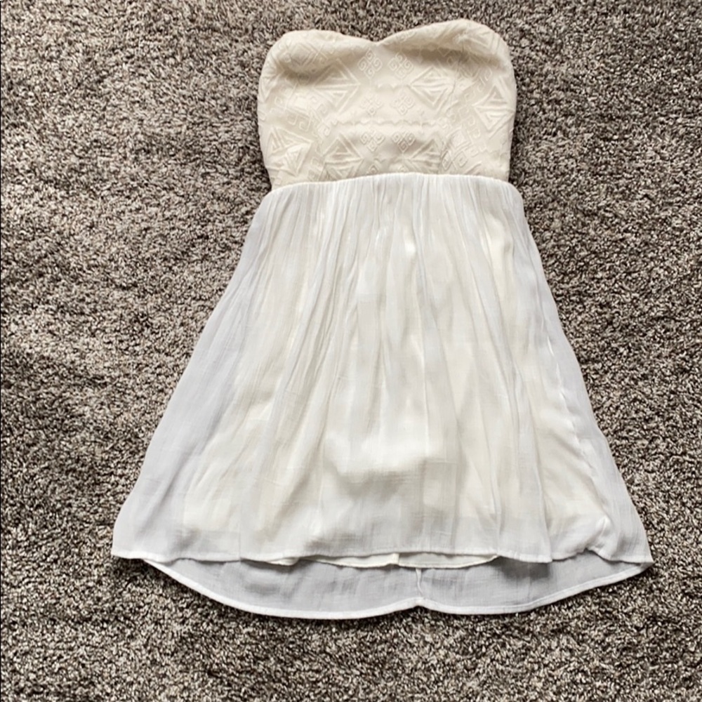 TRIXXI strapless white dress